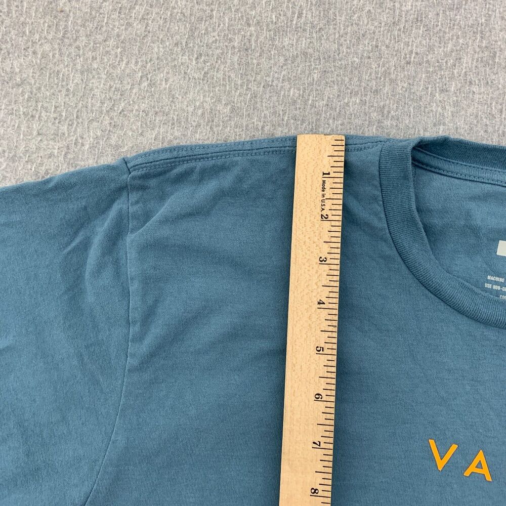 VANS Crewneck T Shirt Mens Medium Classic Fit Blue 100% Cotton Short Sleeve - Picture 6 of 12